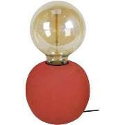 Lampes de bureau Tosel Lampe de chevet globe bois rouge