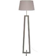 Lampadaires Tosel Lampadaire colonne bois taupe