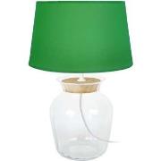 Lampes de bureau Tosel Lampe a poser amphore liègetransparent et vert