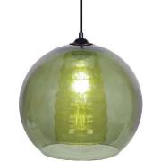 Lustres, suspensions et plafonniers Tosel Suspension globe verre vert