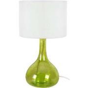 Lampes de bureau Tosel Lampe de chevet bouteille verre vert et blanc