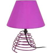 Lampes de bureau Tosel Lampe de chevet conique métal violet