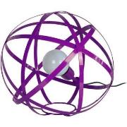 Lampes de bureau Tosel Lampe a poser globe métal violet