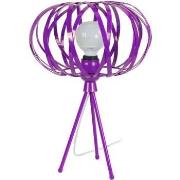 Lampes de bureau Tosel Lampe a poser ronde métal violet