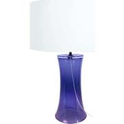 Lampes de bureau Tosel Lampe de chevet évasée verre violet et blanc
