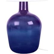 Lampes de bureau Tosel Lampe de chevet bouteille verre violet et blanc