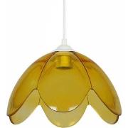 Lustres, suspensions et plafonniers Tosel Suspension dôme verre ambre