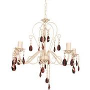 Lustres, suspensions et plafonniers Tosel Lustre multi bras métal blan...