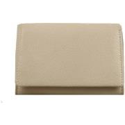 Porte-monnaie Fuchsia Porte monnaie cuir grainé F6177- Beige