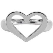 Bijoux Orusbijoux Bague Argent Rhodié Cœur Valentine