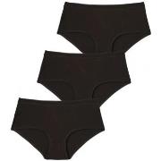 Shorties &amp; boxers Athena Lot de 3 Boxers Femme Coton ECOPACK Noir