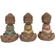 Statuettes et figurines Signes Grimalt Bouddha Mignon Set 3 Unités