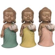 Statuettes et figurines Signes Grimalt Bouddha Mignon Set 3 Unités