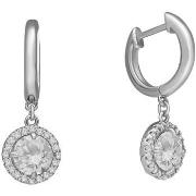 Boucles oreilles Orusbijoux Boucles D'oreilles Argentées Serties Zirco...