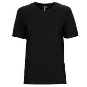 T-shirt Pieces PCRIA SS FOLD UP SOLID TEE