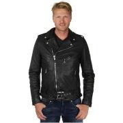 Blouson Schott Blouson style perfecto cuir ref 47594 Noir