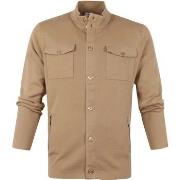 Sweat-shirt Blue Industry Veste Zippée Camel