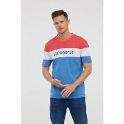 T-shirt Lee Cooper T-shirt ACHO MC Celadon blue