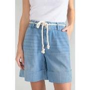 Short Le Temps des Cerises Bermuda hellia en jeans bleu clair