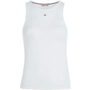 T-shirt Tommy Jeans Debardeur moulant Ref 59356 YBR Blanc