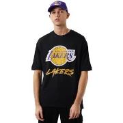 T-shirt New-Era NBA Los Angeles Lakers Script Mesh Tee