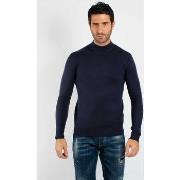 Pull Hollyghost Pull fin col Cheminée YY05 - Navy