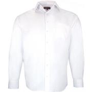 Chemise Doublissimo chemise forte taille tissus chevron spinadi blanc