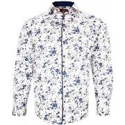 Chemise Doublissimo chemise forte taille tissus a motifs floreale blan...