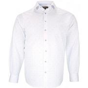 Chemise Doublissimo chemise forte taille tissus a motifs furtivo blanc
