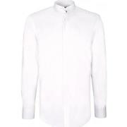 Chemise Andrew Mc Allister chemise gorge cachee col mao sonny blanc