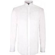 Chemise Emporio Balzani chemise mode cintree col mao mao blanc