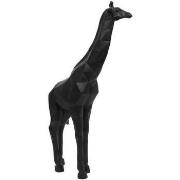 statuettes et figurines La Chaise Longue Statue Girafe origami noir 40...