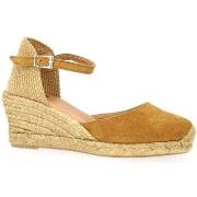 Espadrilles Pao Espadrille cuir velours whisky