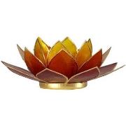 Bougeoirs, photophores Phoenix Import Porte Bougie Fleur de Lotus 3 co...