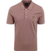 T-shirt Lyle And Scott Polo Vieux Rose Plain