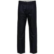Pantalon Selected Relaxed Jones Linen - Black