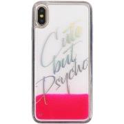 Housse portable Benjamins Cute But Psycho Cover iPhone XS Max Rose BEN