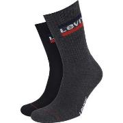 Socquettes Levis Chaussettes Sportives Lot de 2 Noir Anthracite