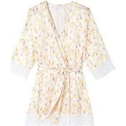 Pyjamas / Chemises de nuit Pomm'poire Kimono blanc Pampa
