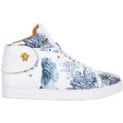 Baskets montantes Baron Papillon Sneaker Mid Marie-Antoinette bleue