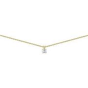 Collier Brillaxis Collier solitaire diamant 4 griffes or 0.20 ct