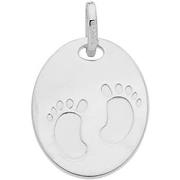 Pendentifs Brillaxis Pendentif ovale empreintes pieds