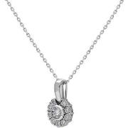 Collier Brillaxis Collier or blanc 18 carats fleur diamant