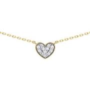 Collier Brillaxis Collier or jaune 18 carats coeur oxydes
