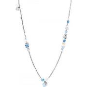 Collier Coeur De Lion Collier long GeoCUBE argent-bleu