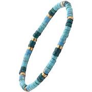 Bracelets Sixtystones Bracelet Perles Heishi 4 Mm Turquoise -Small-16c...