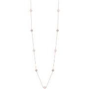 Collier Orusbijoux Collier Argent Rose Goutte De Cristal Pierres Rose ...