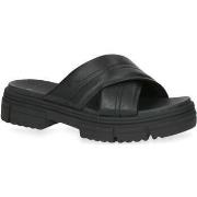 Chaussons Caprice black softnap casual open slippers