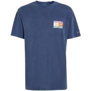 T-shirt Tommy Jeans T shirt homme Ref 60218 Marine