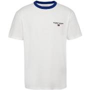 T-shirt Tommy Jeans T shirt homme Ref 60306 YBR Blanc